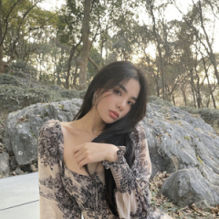 夏季水墨画高腰别致惊艳纯欲显瘦小众别致吊带连衣裙收腰